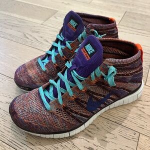 Nike Flyknit Chukka Colourful Sneakers, Women’s 8